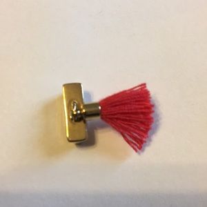 Keep Collective gold/pink tassel charm